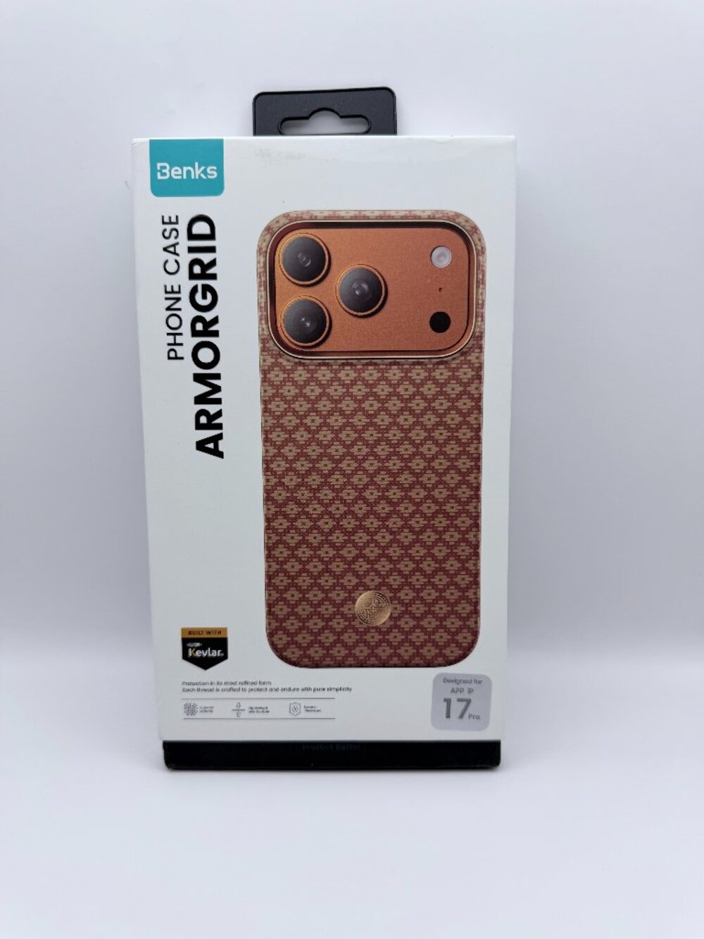 Benks ArmorGrid Orange iPhone 17 Pro Case